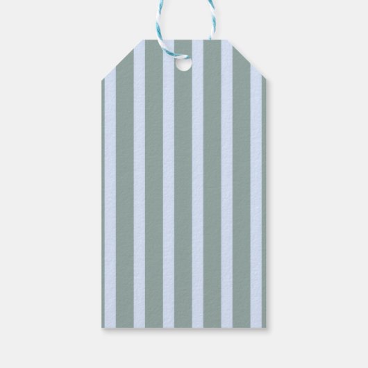 Retro A Tini One Martini Blue Bow Boy Baby Shower ギフトタグ (裏面)