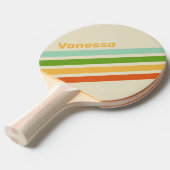 Retro ABC Street Angled Striping with Name 卓球ラケット (正面アングル)