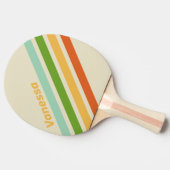 Retro ABC Street Angled Striping with Name 卓球ラケット (横)