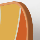 Retro ABC Street Circle Stripe with Name ピックルボールラケット (左詳細)