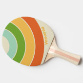 Retro ABC Street Circle Stripe with Name 卓球ラケット (横)