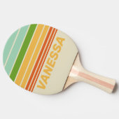 Retro ABC Street Horizon Striping with Name 卓球ラケット (横)