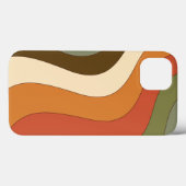 Retro abstract 70s 60s 80s 50s Case-Mate iPhoneケース (裏面 (横))