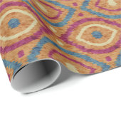 Retro abstract design in blue Ikat navajo style. ラッピングペーパー (ロールコーナー)