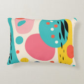 Retro Abstract Forest Pillow アクセントクッション (裏面)