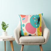 Retro Abstract Forest Pillow クッション (椅子)