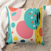 Retro Abstract Forest Pillow クッション (ブランケット)