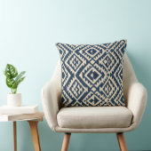Retro abstract geometric pattern Throw Pillow クッション (椅子)