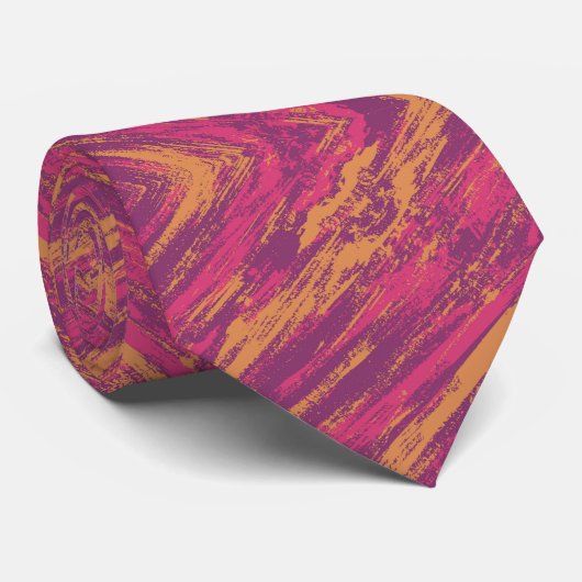 Retro Abstract Marble Necktie ネクタイ (ロール)