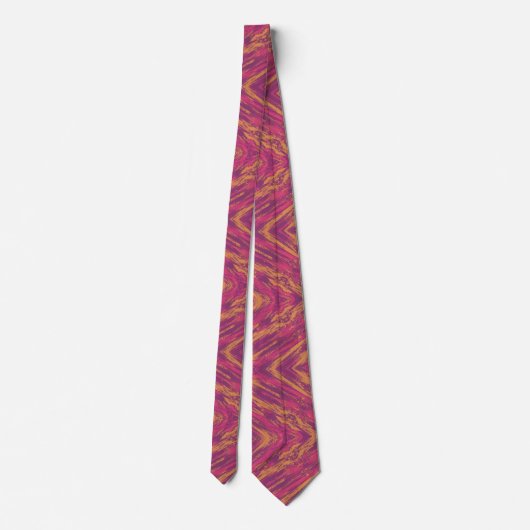 Retro Abstract Marble Necktie ネクタイ (裏面)
