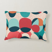 Retro Abstract Pebble Pillow アクセントクッション (裏面)