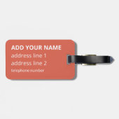 Retro abstract shapes, colorful artwork ラゲッジタグ (裏面横)