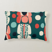 Retro Abstract Totem & Pod Pillow アクセントクッション (裏面)