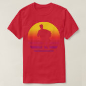 Retro Accordion Player Handheld Harmonica Music Ac Tシャツ (デザイン正面)