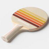 Retro Across Striping with Name 卓球ラケット (正面アングル)