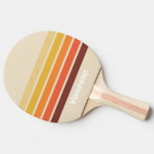 Retro Across Striping with Name 卓球ラケット (横)