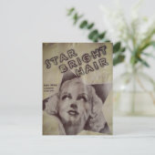 Retro Ad Star Bright Hair Postcard ポストカード (スタンド正面)