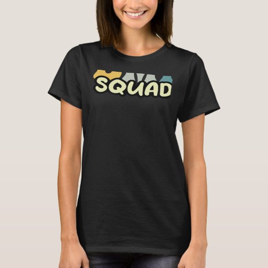 retro Admin Squad School Assistant Principal Admin Tシャツ (正面)