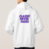 Retro Aesthetic Hoodie – Classic Minimalist  パーカ (裏面)