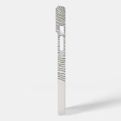 Retro aesthetic stripes minimal Monogram Case-Mate iPhoneケース (裏面 / 左)