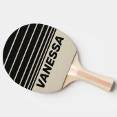 Retro Alabaster Three Horizon Striping with Name 卓球ラケット (横)