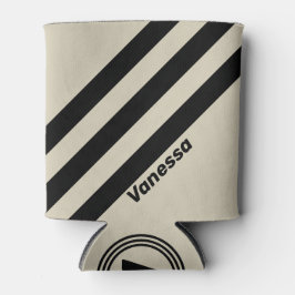 Retro Alabaster Three Stripes with Name 缶クーラー