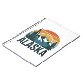 Retro Alaska Sunset Adventure  ノートブック (左側)