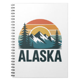 Retro Alaska Sunset Adventure  ノートブック