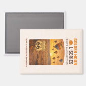 Retro Albuquerque New Mexico Route 66 Landmark Art マグネット (正面/裏面)