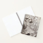 Retro Alice Falling Cards Victorian Design ノートブック (内部)