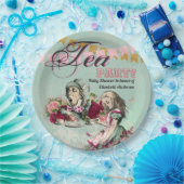 Retro-Alice-im-Wunderland-Tee-Party - Individuelle ペーパープレート (パーティー)