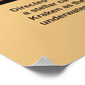 Retro Alien Sci-Fi Movie Inspired Wall Poster ポスター (角)