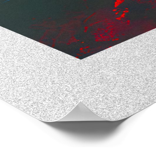 Retro Alien Sci-Fi Movie Inspired Wall Poster ポスター (角)