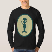 Retro Alien Vintage UFO Tシャツ (正面)