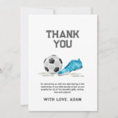 Retro All Star Soccer Sport Boy Baby Shower  サンキューカード (正面)