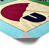 Retro Alphabet Poster ポスター (角)