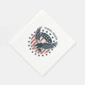 Retro American Eagle  スタンダードランチョンナプキン (角)