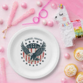 Retro American Eagle  ペーパープレート (パーティー)