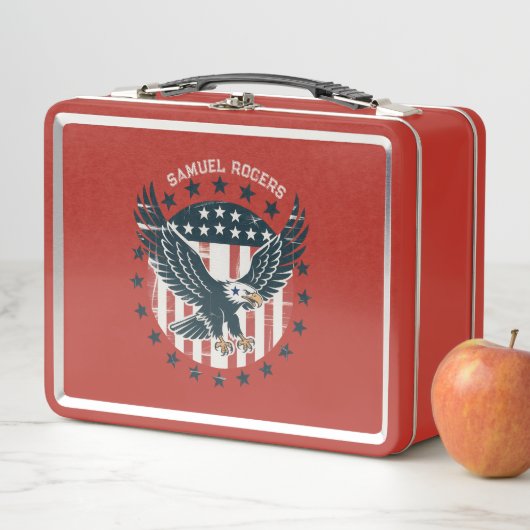 Retro American Eagle  メタルランチボックス (インサイチュ)