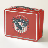 Retro American Eagle  メタルランチボックス (裏面)