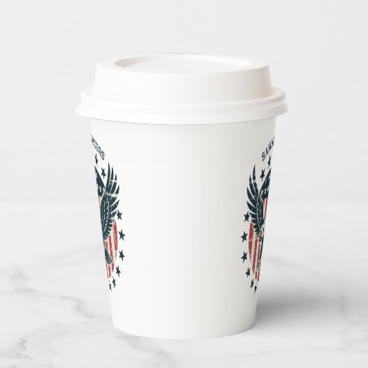 Retro American Eagle  紙コップ (左)