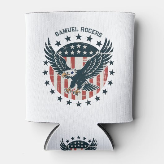 Retro American Eagle  缶クーラー (正面)