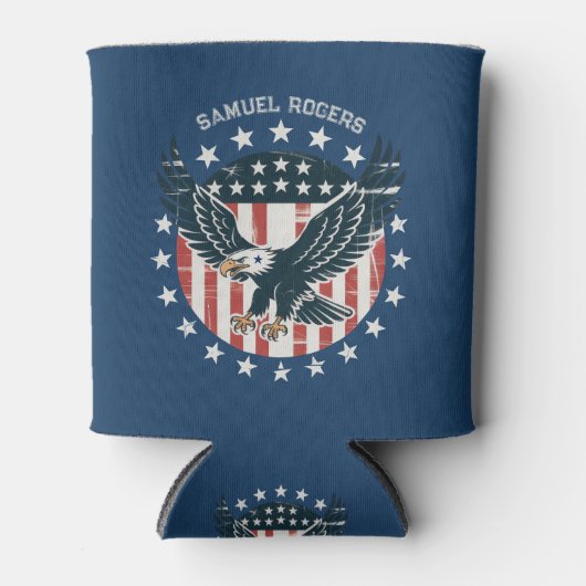 Retro American Eagle  缶クーラー (正面)