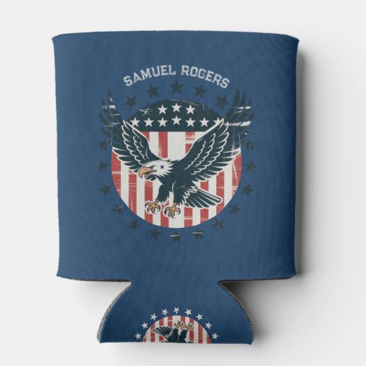 Retro American Eagle  缶クーラー (裏面)