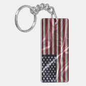 Retro American Flag キーホルダー (正面左)