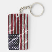 Retro American Flag キーホルダー (裏面)