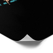 Retro American Flag Bull Riding Western Cowboy ポスター (角)