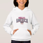 Retro American Pride Hoodie. (正面)