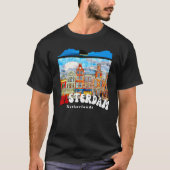 Retro Amsterdam Painting   Netherlands   Amsterdam Tシャツ (正面)