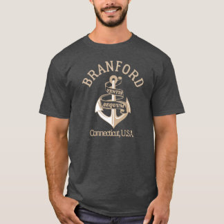 Retro Anchor Branford Connecticut US Tシャツ